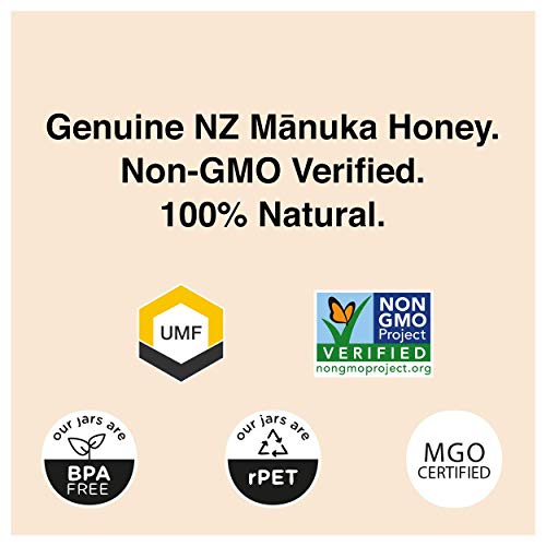Manukora Umf 20+/Mgo 830+ Raw Mānuka Honey 500G/1.1Lb Authenti