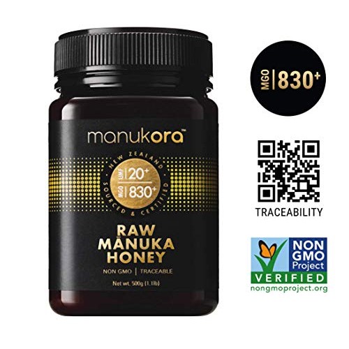 Manukora Umf 20+/Mgo 830+ Raw Mānuka Honey 500G/1.1Lb Authenti