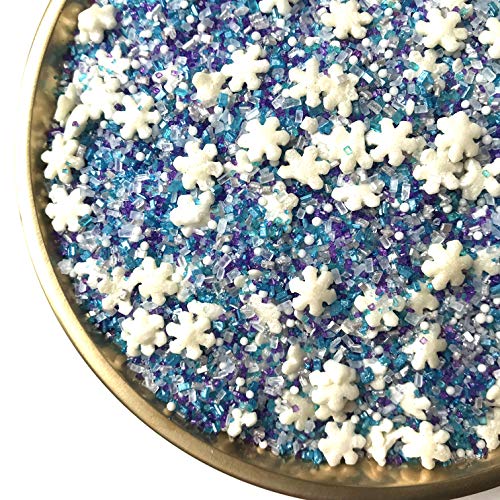 Snowflake Crystals Sanding Sugar | Sprinkles | Snowflake Sprinkl