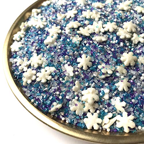 Snowflake Crystals Sanding Sugar | Sprinkles | Snowflake Sprinkl