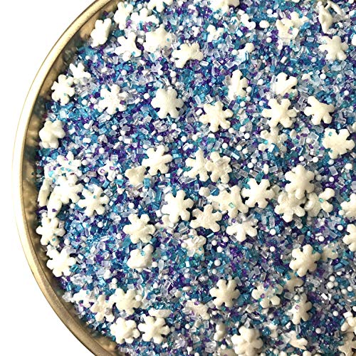 Snowflake Crystals Sanding Sugar | Sprinkles | Snowflake Sprinkl