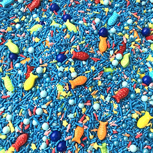 Sprinkles | Gone Fishing | 8 Ounces | Fish Candy | Cake Sprinkle