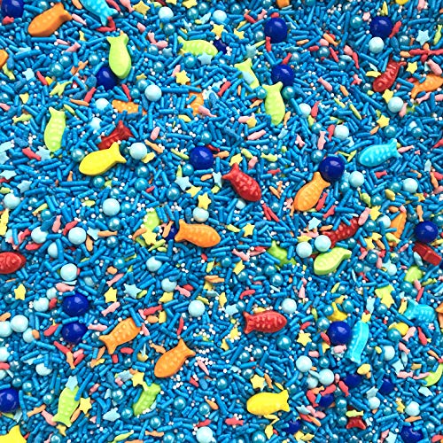 Sprinkles | Gone Fishing | 8 Ounces | Fish Candy | Cake Sprinkle