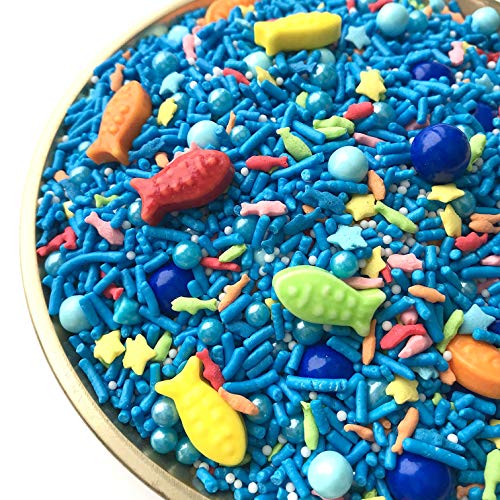 Sprinkles | Gone Fishing | 8 Ounces | Fish Candy | Cake Sprinkle