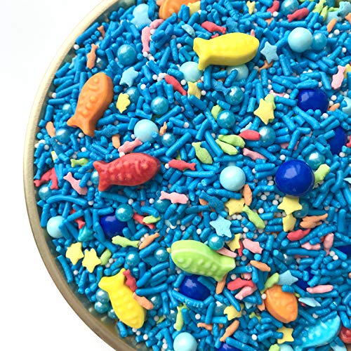 Sprinkles | Gone Fishing | 8 Ounces | Fish Candy | Cake Sprinkle