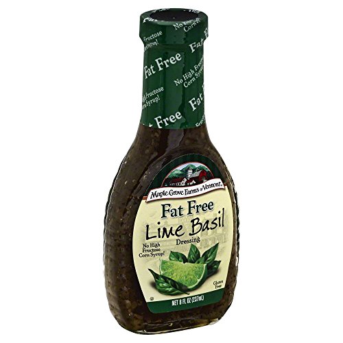 Maple Grove Farms Fat Free Lime Basil Vinaigrette Dressing 8 Oz