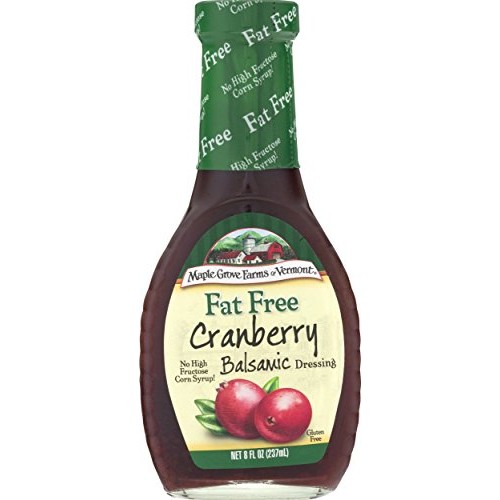 Maple Grove Farms Fat Free Salad Dressing, Cranberry Balsamic, 8