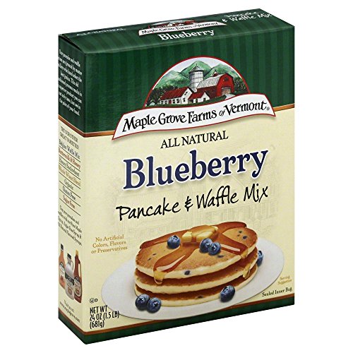 Maple Grove Farms Pancake Mix Blueberry, 24-Ounce Pack Of 6