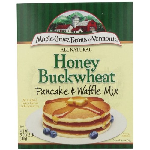 Maple Grove Farms Pancake Mix Honey Buckwheat, 24-Ounce Pack Of 6