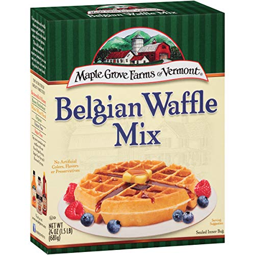 Maple Grove Farms Belgian Waffle Mix, 24 Ounce Pack Of 6