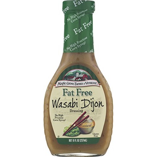 Maple Grove Farms Fat Free Salad Dressing, Wasabi Dijon, 8 Ounce