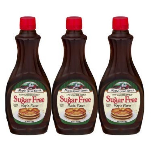 Maple Grove Farms Syrup Maple Sugar Free, 24.0 Fl Oz Pack Of 3