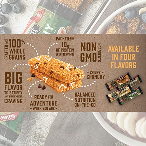 Kodiak Cakes High Protein Crunchy Granola Bars Variety Pack - 48...