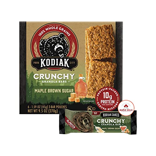Kodiak Cakes High Protein Crunchy Granola Bars Variety Pack - 48...