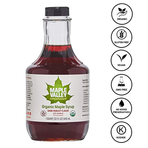 Maple Valley 32 Oz. Organic Maple Syrup - Grade A Dark &Amp; Robust