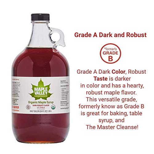 Maple Valley 64 Oz. Organic Maple Syrup Grade A Dark &Amp; Robust In