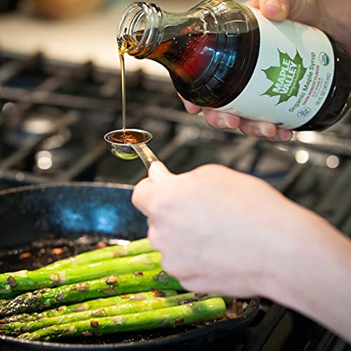 Maple Valley 16 Oz Grade A Dark &Amp; Robust Organic Maple Syrup - 6