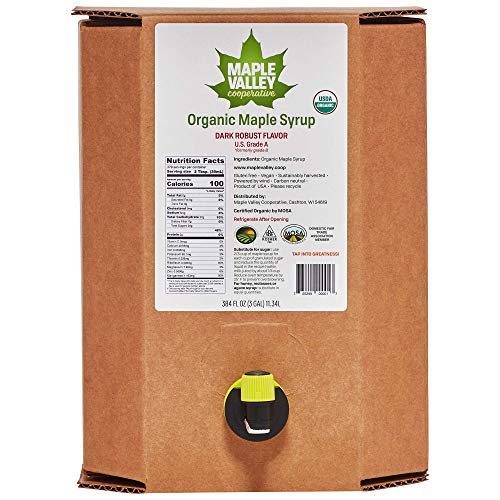 Maple Valley Organic Maple Syrup Grade A Dark Robust Formerly G