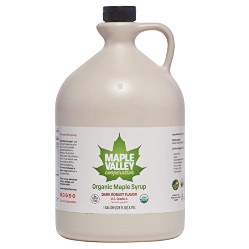 Maple Valley 128 Oz. Gallon Organic Maple Syrup - Grade A Dark
