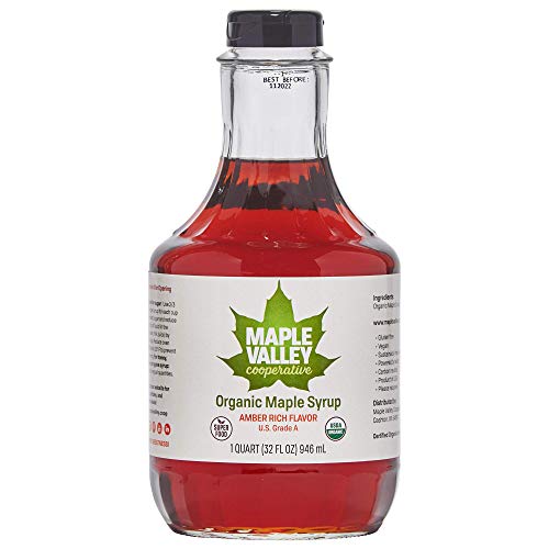 Maple Valley 32 Oz. Organic Maple Syrup - Grade A Amber Rich In