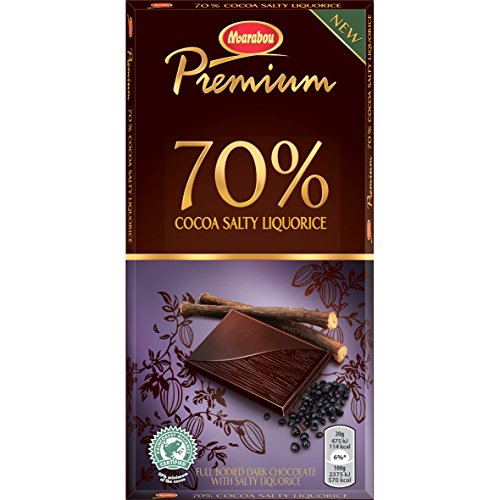 2 Bars X 100G Of Marabou Premium Salty Liquorice - Original - Sw