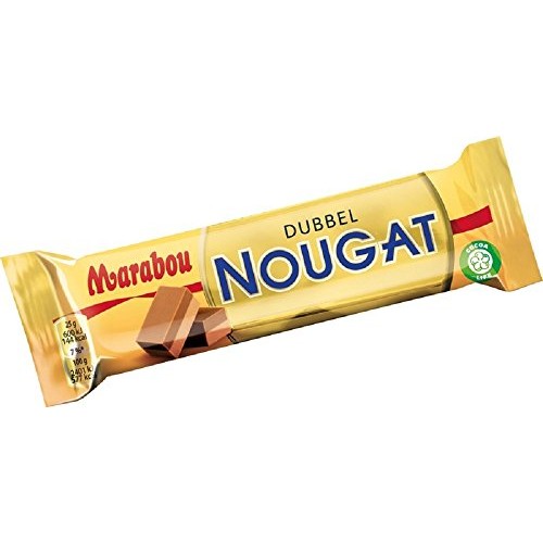 4 Bars X 50G Of Marabou Dubbel Nougat - Double Nougat - Original