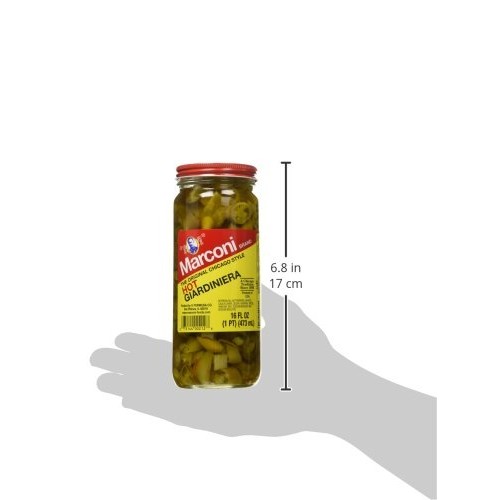 Marconi - The Original Chicago Style Hot Giardiniera - 16 Oz 2
