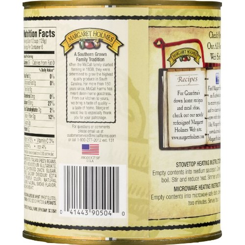Margaret Holmes Seasoned Italian Green Beans 27 Oz