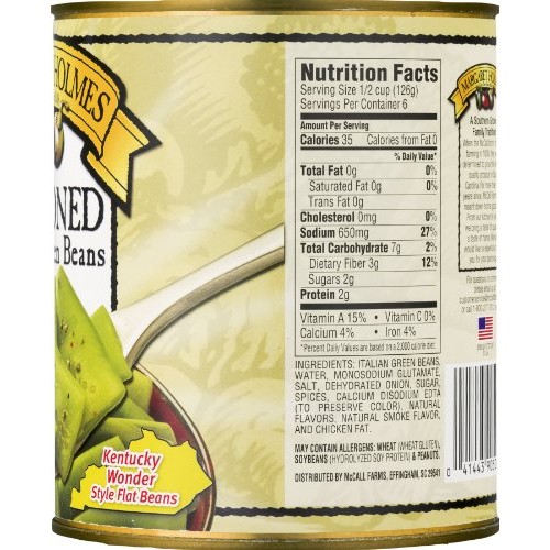 Margaret Holmes Seasoned Italian Green Beans 27 Oz