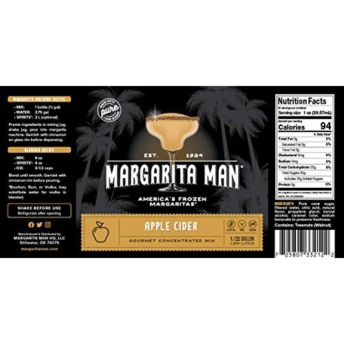 Margarita Man Apple Cider Mix Concentrate | Apple Cider Cocktail...