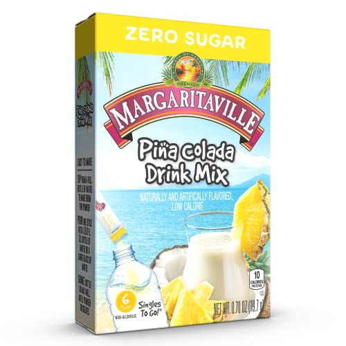 Margaritaville Singles To Go Drink Mix, Pina Colada, 6 Count Pa Margaritaville Singles To Go Drink Mix, Pina Colada, 6 Count Pa
