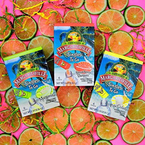 Margaritaville Singles To Go Drink Mix, Pina Colada, 6 Count Pa Margaritaville Singles To Go Drink Mix, Pina Colada, 6 Count Pa