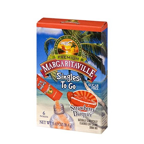 Margaritaville Singles To Go Water Drink Mix - Strawberry Daiqui