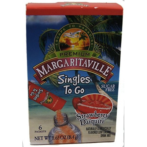 Margaritaville Strawberry Daiquiri Singles To Go 6 Packets X 4 B