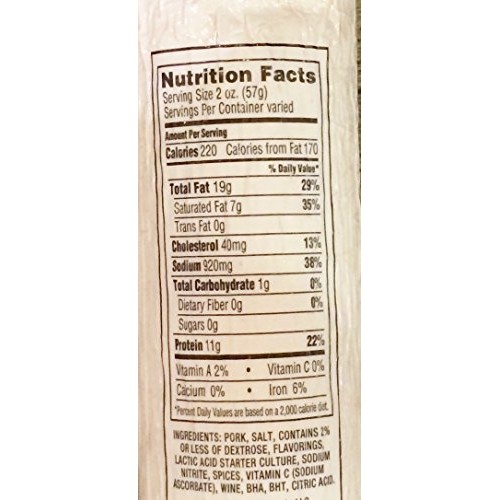 24Oz Margherita Genoa Salami Chub For True Italian Taste Salami