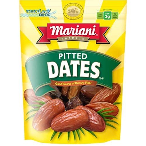 Mariani Pitted Dates 100% Natural Fat Free, 40-Ounce