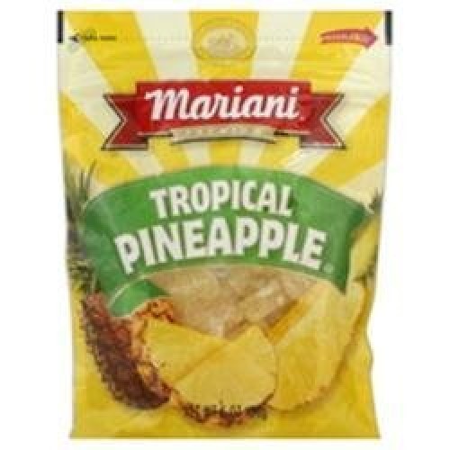 Mariani Tropical Dried Pineapple 5.5 Ounce 4 Packs, Travel Pack