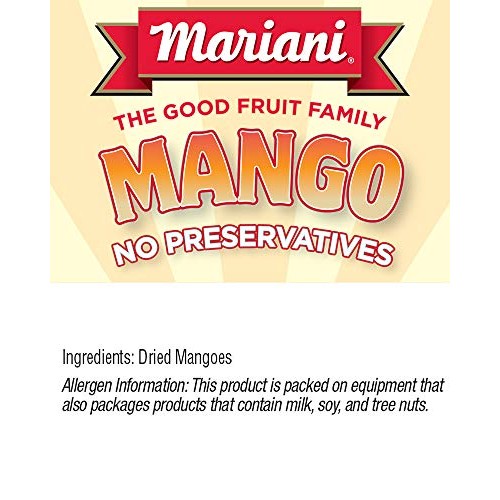 Mariani - Dried Mango - 4Oz Pack Of 4 - Unsweetened &Amp; Unsulfur