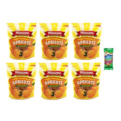 Mariani Dried Mediterranean Apricots 4 Oz Resealable Bag Pack O