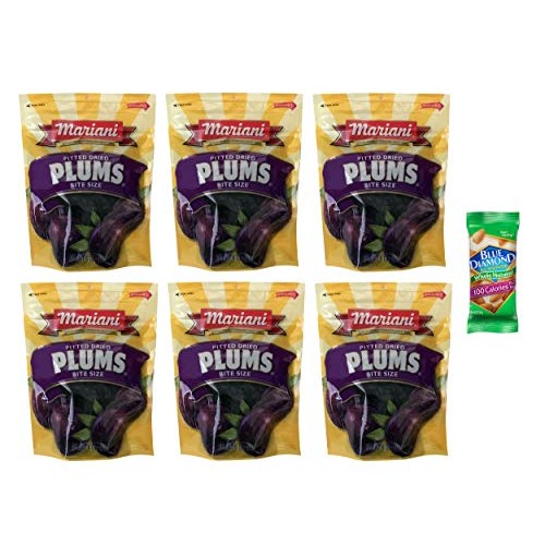 Mariani Pitted Dried Plums 6 Oz In Resealable Bag Pack Of 6 Wi