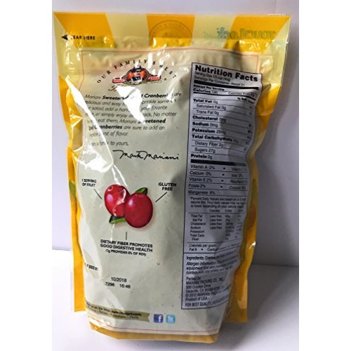 Mariani Sweetened Dried Cranberries, 30 Oz, Resealable Package