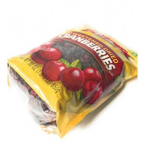 Mariani Sweetened Dried Cranberries, 30 Oz, Resealable Package