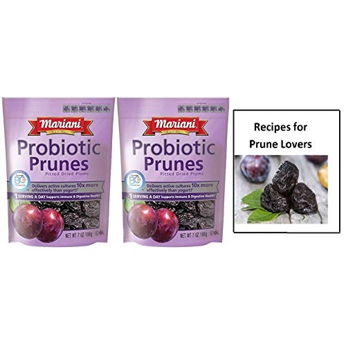 Mariani Probiotic Prunes - Two 6 Oz Packages Of Dried Prunes Plu