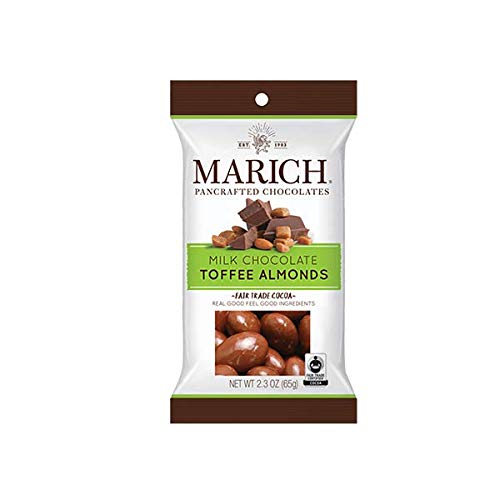 Marich Chocolate Toffee Almonds, 2.3-Ounce Pack Of 12