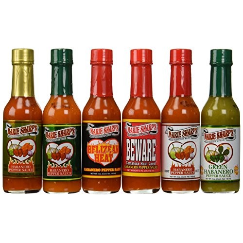 Marie Sharps Hot Sauce 6 Pack Variety Set