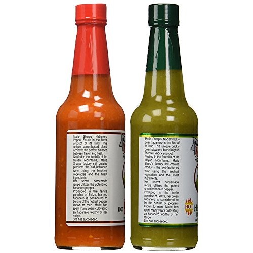 Marie Sharps Hot And Green Habanero Pepper Sauce 10Oz