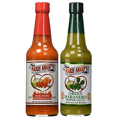 Marie Sharps Hot And Green Habanero Pepper Sauce 10Oz