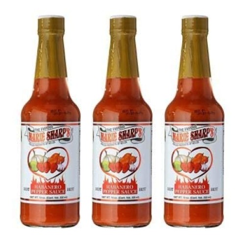 Marie Sharps Hot Habanero Pepper Sauce 10 Oz Pack Of 3