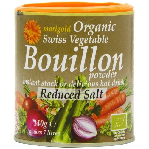 Marigold Org Veg Bouillon Powder R Salt 140G