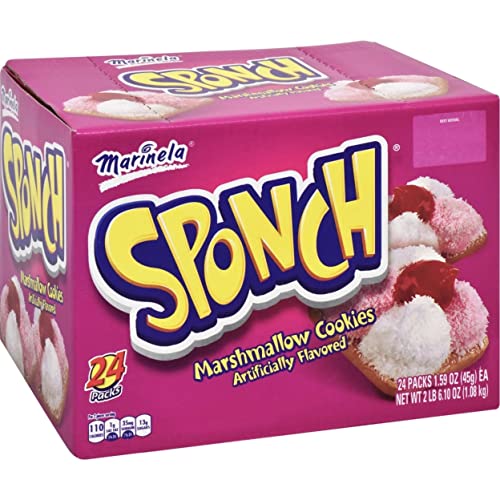 Sponch Marshmallow Cookies 1.59 oz 24 packs
